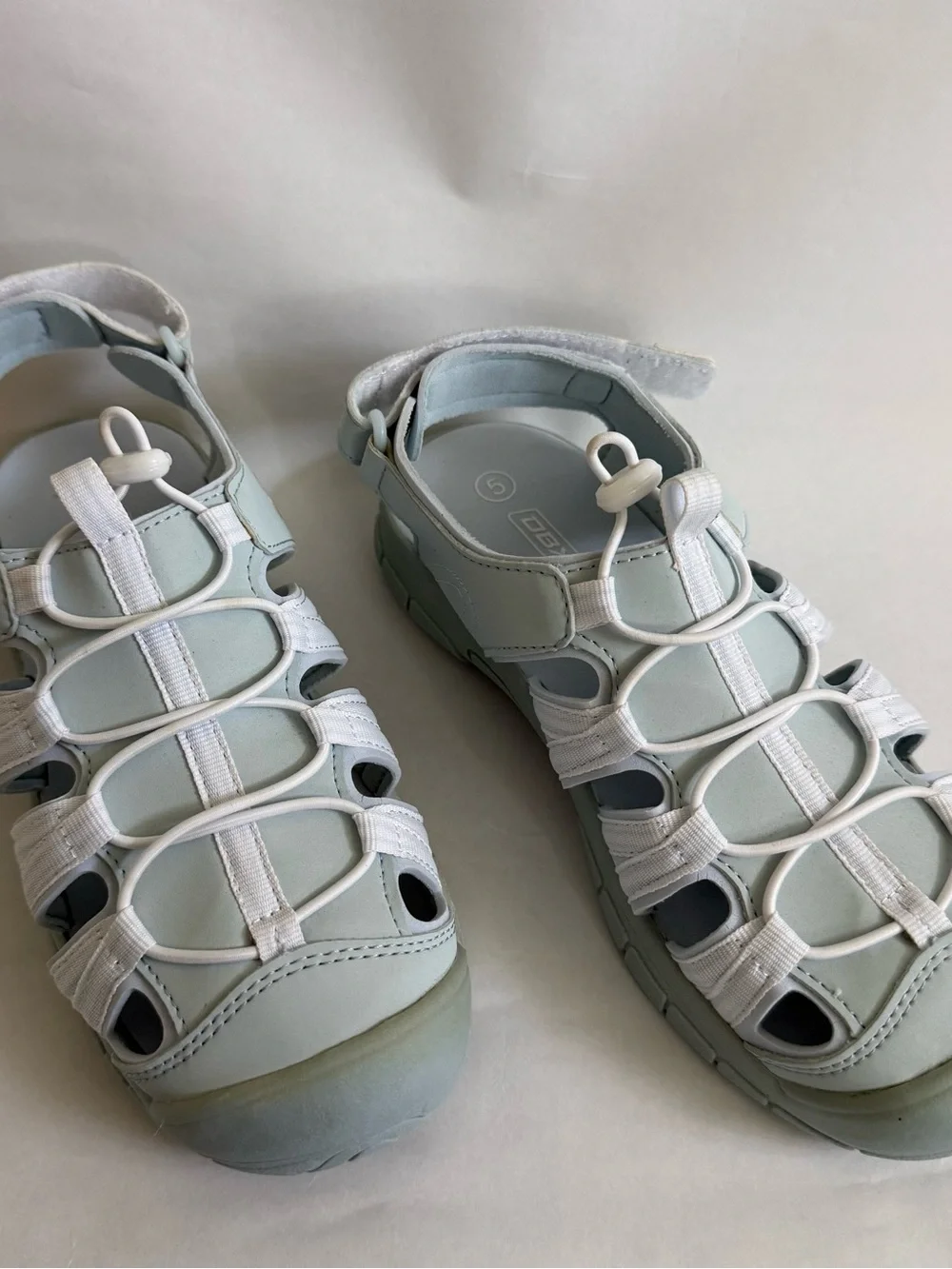 DBX Kids Light Blue Closed-Toe Sport Sandals
